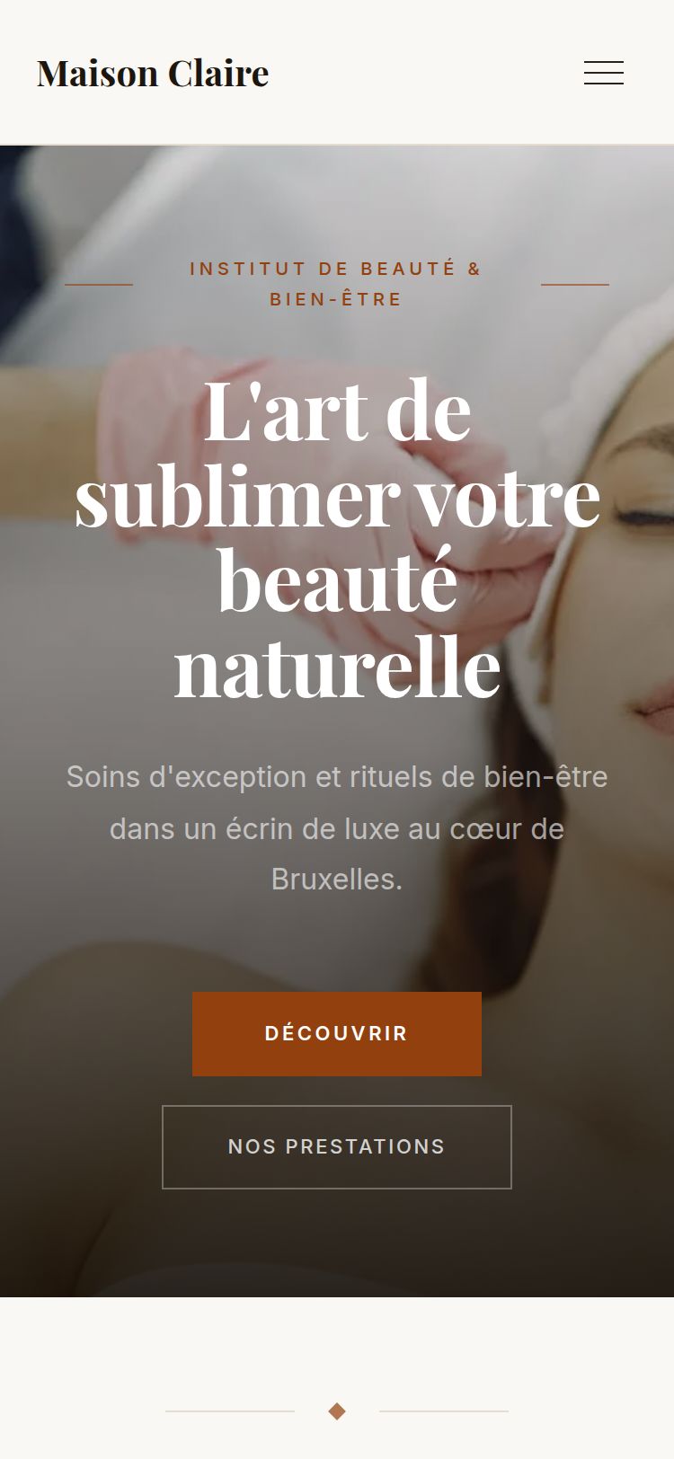 Template Élégant — version mobile