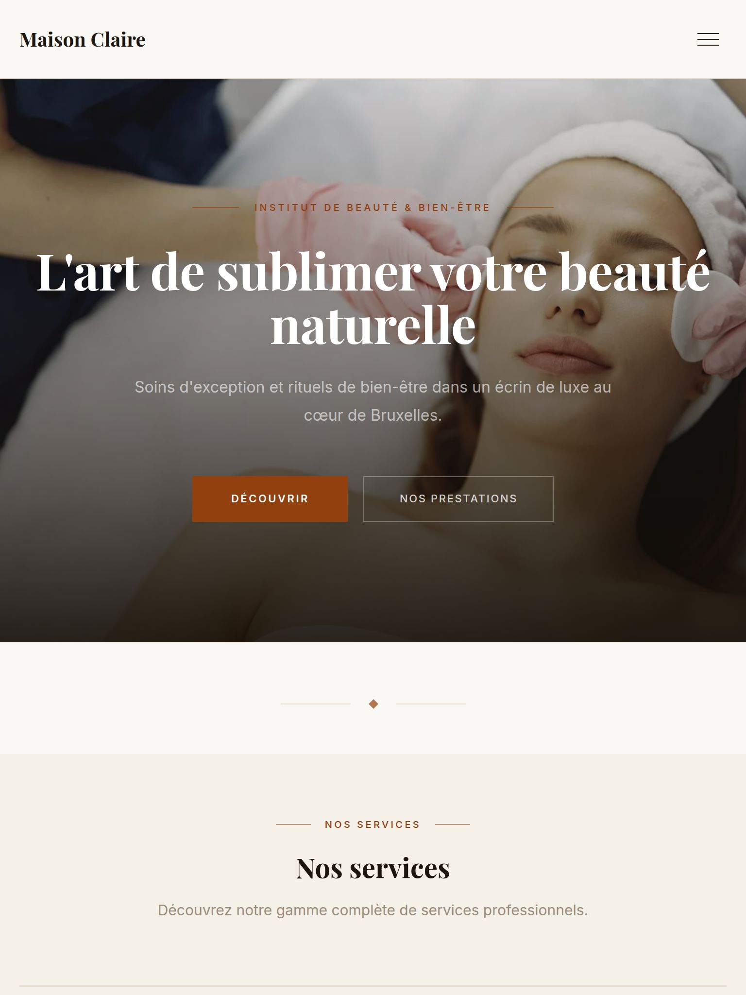 Template Élégant — version tablette